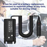 Cargador De Encendedor De Coche Para UV-82L UV-89 GMRS-V1 MURS-V2 Baofeng Accesorio De Walkie Talkie Eliminador De Batería 1/2PCS - details 1