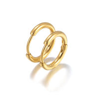 Aros De Oído De Acero Inoxidable 6pcs Para Mujeres Y Hombres Joyería De Moda Punca Hiphop Enchufes De Oído Color Oro Platinado - details 6