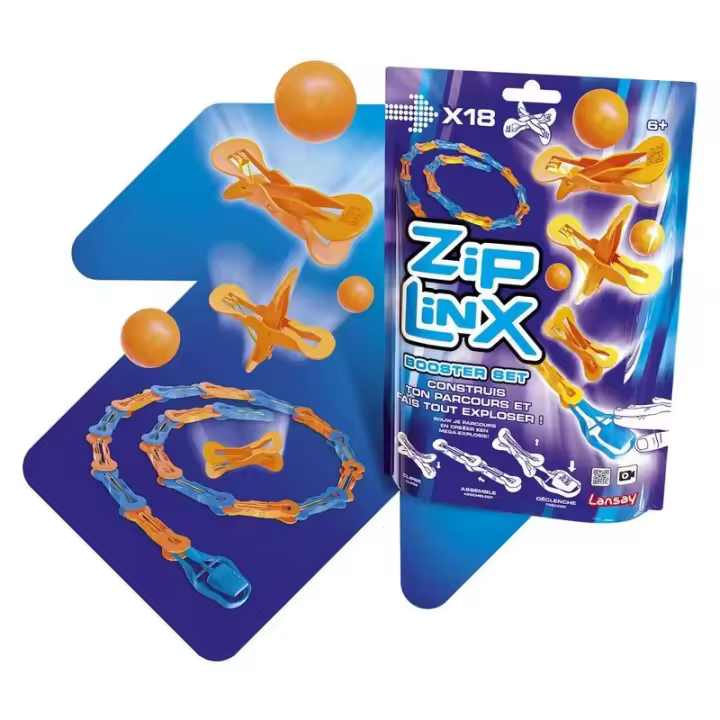 Set de juegos de construcción Zip Linx morado 18 unidades 14110 LANSAY cabalgata - 1