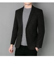 Chaqueta De Lana Elegante Para Hombre Estilo Coreano Británico Versión Sencilla De Color Sólido Para Bodas Y Trabajo Chaqueta De Negocios Con Mangas Largas - details 21