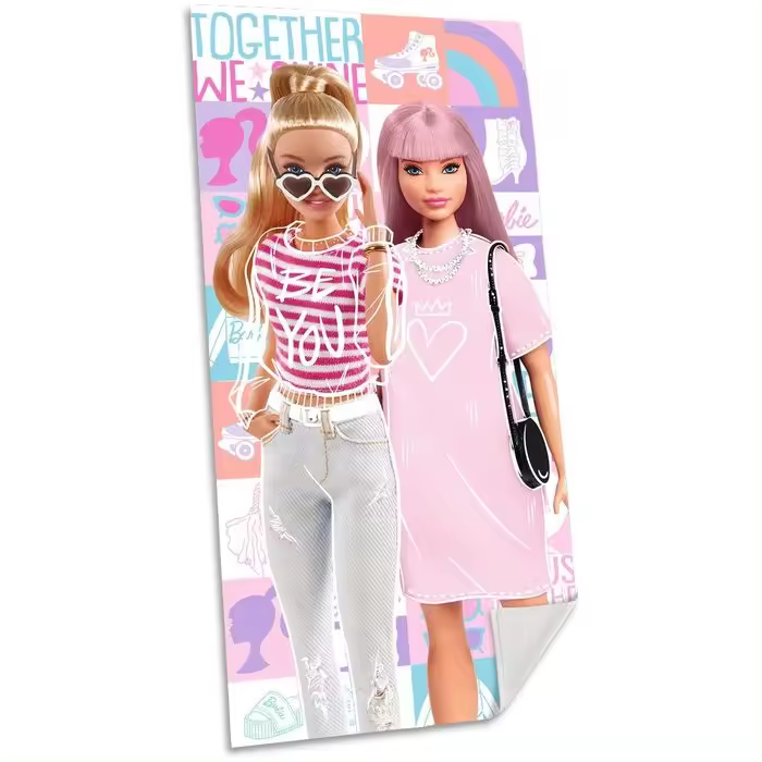 KIDS TOALLA DE ALGODON 70X140CM BARBIE BARBIE 35x25x1 Cms. - 1