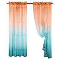 2pcs Cortinas De Voile Transparente Gradiente Para Dormitorio Y Hotel Estilo Pastoral Francés Rústico Cortina De Tule Para Ventana - details 5