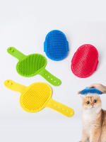Cepillo De Baño Para Perros Y Gatos De Goma Suave Con Guante Adecuado Para Peluquería Y Masaje De Mascotas Suministros De Baño - details 1
