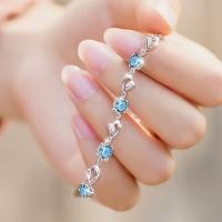 Pulsera Corazón del Mar Pulsera de Eslabones de Amor Infinito, Pulsera de Cristal Femenino con Piedra de Nacimiento o Piedra - details 0