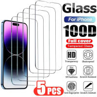 Protector De Pantalla De Vidrio Templado Para iPhone 14 13 12 11 pro Max Mini 5PCS Resistente a Arañazos Y Agua Compatible Con Modelos Variados De iPhone - details 0