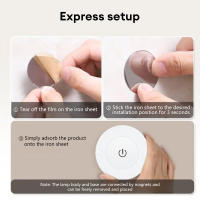 Lámpara Nocturna LED De Ahorro De Energía Con Sensor Táctil Recargable Por USB Y Magnético Para Pared Luz De Aisle Para Dormitorio Y Estudio - details 7