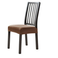 Cubierta De Silla De Comedor Suave De Velours Color Sólido Cubierta De Asiento Desmontable Antipolvo Fundas De Silla Para Hotel Y Hogar - details 13