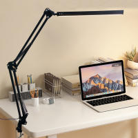Lámpara De Escritorio LED Ajustable Con Protección Ocular 3 Colores Metal Plegable Para Lectura Trabajo Computadoras Sala De Estar - details 12