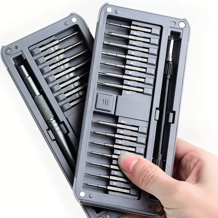 Juego De Destornilladores Precisi\u00f3n 30 En 1 Con 28 PCS Kit De Reparaci\u00f3n Magn\u00e9tica Herramienta Electr\u00f3nica De Acero S2 Larga 40mm - 1
