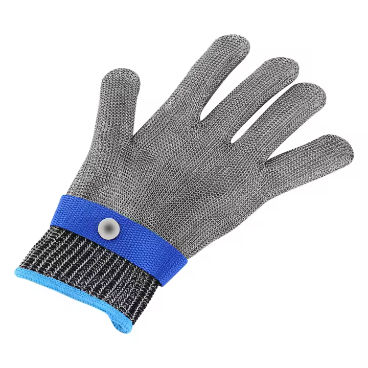 Guantes De Carnicero Resistente a Corte Y Afilado Con Malla De Acero Inoxidable Guantes De Algodón Resistente a Corte Para Trabajo En La Cocina - 1