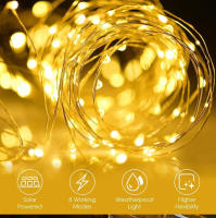 Luz Solar LED Exterior 32m Cadena De Luces De Navidad Impermeable Para Jardín Camping Fiesta Garland De Hadas Moderno - details 2