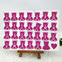 Spanish Happy Birthday Heart Love Bow Alphabet Bear Cherub Metal Cutting Dies Stencils Para Scrapbooking Y Embossing - details 4