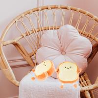 Almohada de pan tostado, juguete de peluche suave, almohada de peluche con forma de pan divertido, juguete de muñeca, almohada de tiro en 3D, juguete de dibujos animados - details 2