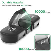 Estuche De Medicamentos Portátil Para Viajes Cortos Con Compartimentos Secretos Capacidad Para 7 Días Material Ecológico Plástico Rectangular - details 3