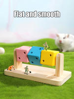 Juguete Masticador De Madera Para Hamsters Plataforma De Enseñanza Para Pequeños Animales Colorido Bloque De Madera Para Entrenamiento De Inteligencia Y Dientes - details 2