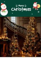 Lámpara LED De Santa Claus Para Decoración De Navidad Cuerda De Subida De Luces USB Con 8 Modos Luz De Exterior Para El Hogar Y Año Nuevo Adornos De Navidad - details 2