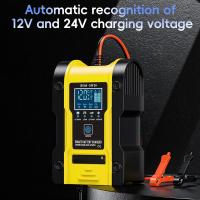 Cargador de batería de coche de 7 etapas, litio, 12 V, 6 A, 24 V, 3 A, para reparación de pantalla táctil, carga de plomo ácido húmedo, pantalla LCD digital - details 0