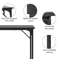 T-LoVendo - Mesa Escritorio Madera 80x40cm para Ordenador, Oficina Hogar Estudio, Estructura Metálica Fuerte, Diseño Moderno Minimalista, Escritorio Trabajo Compacto, Montaje Rápido y Estable - details 1