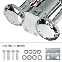 Bocina De Tren Doble Tocador 600DB Super Fuerte Para Camiones 12V Acero Inoxidable Electrónica De Alta Decibel Acabado Cromo Con Altavoz Para Coche - details 5
