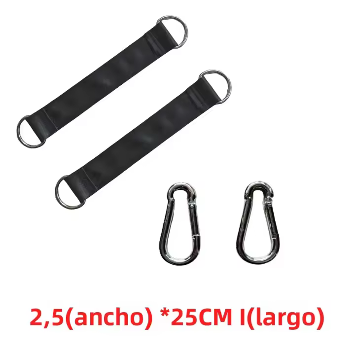 Par De Correas Para Silla De Arbol De 200kg Con Anillo De Gancho Fuerte Cinta Colgante Para Hamaca De Camping Adecuado Para Todas Las Tipos De Sillas De Arbol Al Aire Libre - 1