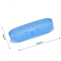 Estuche De Gafas De Color Sólido Plástico Para Miopía Y Solares Caja De Almacenamiento Transparente Unisex Estilo Simple - details 1