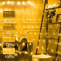Luces Solares De Red 1pc Jardín Pared Techo 8 Modos Control Remoto Auto Encendido/Apagado Exterior Luces Twinkle Para Patio - details 23