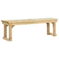 vidaXL Banco de jardín de madera de pino impregnada 180 cm en dimensiones 180x38x45 cm/140x38x45 cm - details 1