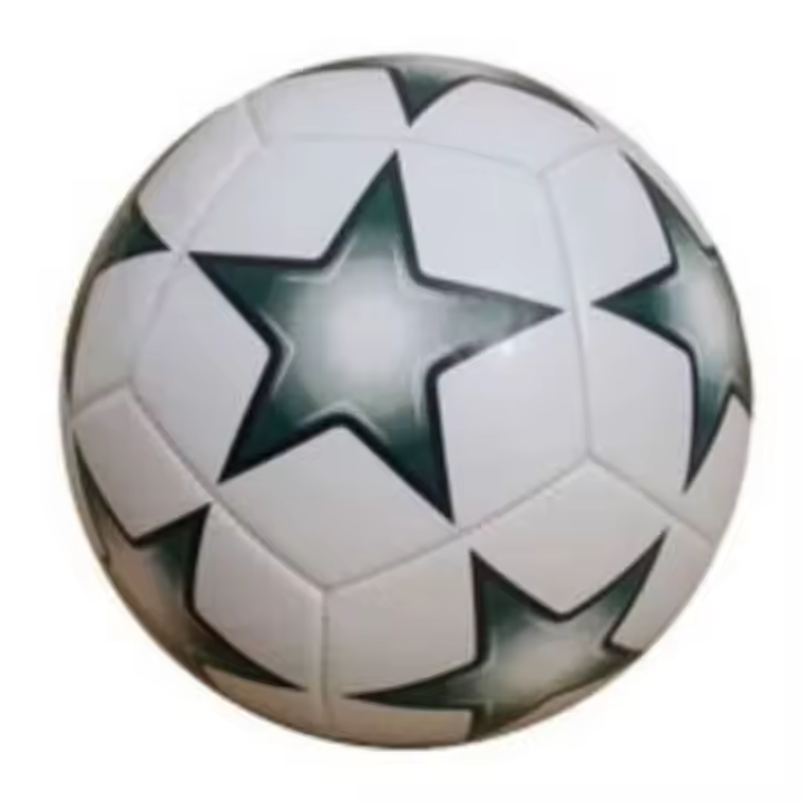 Balón de fútbol blanco con estrellas grises 21 cm 32908 CB/07489 MOYA - 1