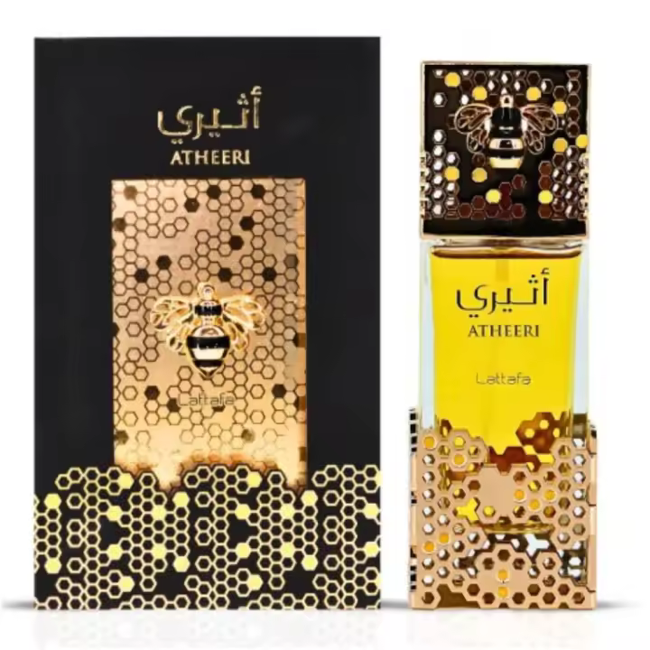 Lattafa Atheeri EDP 100 ml – Perfume árabe 100% original para mujer, lujo oriental y joya olfativa del Medio Oriente. - 1