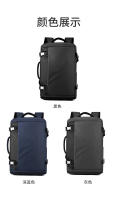 Mochila para exteriores tipo caja abierta, sencilla, transpirable, con doble hombro, gran capacidad, para hombre, con compartimento para zapatos independiente por USB. - details 18
