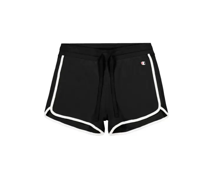 Champion Shorts Deportivos Algodón Mujer Negro - 1
