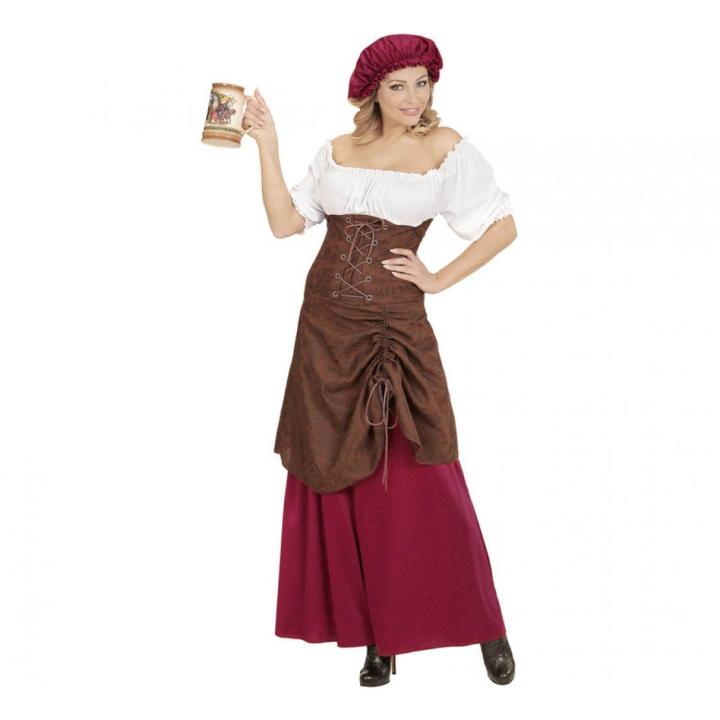 Widmann Disfraz de Tabernera Medieval Alegre para mujer