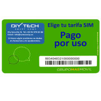 Tarjeta SIM , DIYTECH 2G/3G/4G Pago Por USO 1€/mes Sin Permanencia - details 0