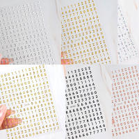 Juego De 5 Piezas De Letras Y Números 3D Adhesivos Para Uñas DIY En Oro Y Plata Decoración Para Manicura Herramientas De Accesorios De Uñas - details 0