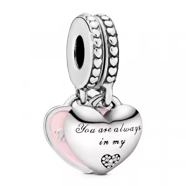 Pandora - Charm colgante Corazones Madre e Hija 792072EN40 - 1