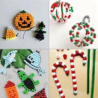 500pcs De Cuentas De Plástico En Colores Para La Fabricación De Joyas DIY Trenzas De Pelo Pulseras Collares Artesanías Pequeña Empresa - details 1