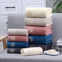 Juego De Toallas De Algodón Blanca Bordadas 1/5/10pcs Absorbentes Para Baños Gimnasios Hoteles Y Spas Técnica De Peine - details 7