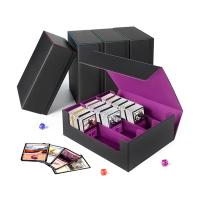 Card Storage Box for Trading Cards, 1800+ PU Leather Commander Card Deck Case, Magnetic Closure Card Holder Fits for Magic Game Cards - details 2