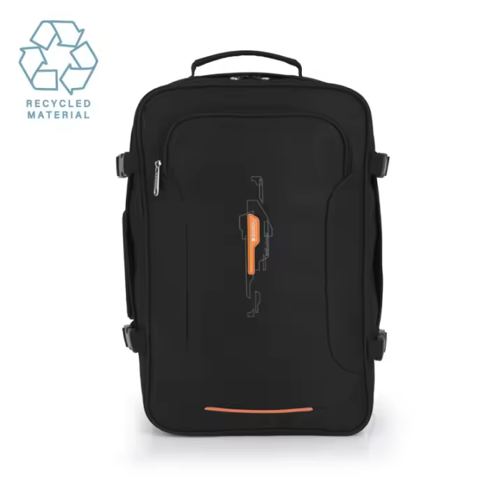 Gabol Mochila de Viaje Week Eco - Referencia 122327 - Material Reciclado - Capacidad 25,5 Litros - Medidas 44 x 29 x 20 Cm - Ligera - Apta Portátil 15,6” - Tamaño Apto Para Cabina - - 1