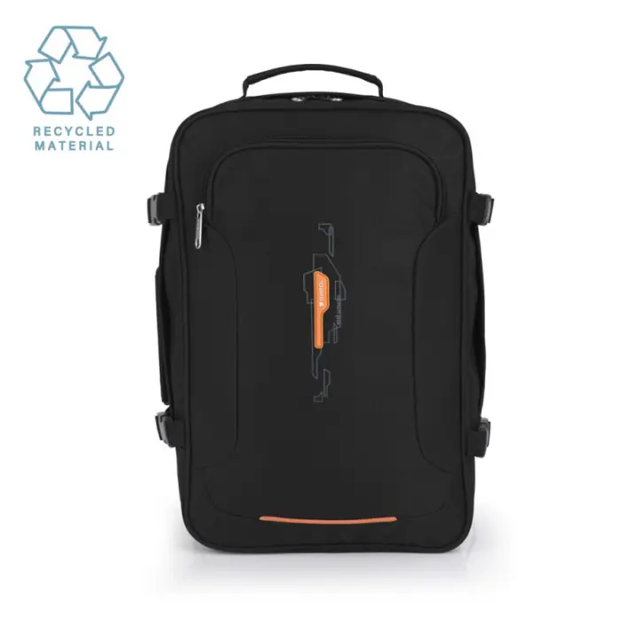 Gabol Mochila de Viaje Week Eco - Referencia 122327 - Material Reciclado - Capacidad 25,5 Litros - Medidas 44 x 29 x 20 Cm - Ligera - Apta Portátil 15,6” - Tamaño Apto Para Cabina - - 1