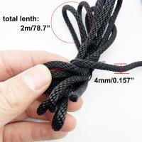 4pcs Cordón Ajustable De 8 Pulgadas Para Vela De Paraguas 2m Herramienta De Colgaje Para Silla De Pescar Lámpara De Cultivo Tira De Levantamiento Con Anillo De Acero Carbono - details 3