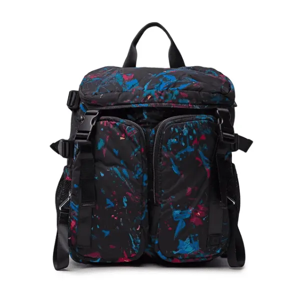 Mochila Mujer Grande Desigual Virutas Baltimore Nylon 30x35x12 Cm negra para portátil trabajo viaje edición limitada - 1