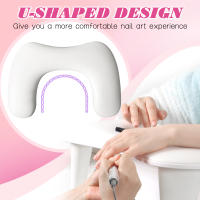 Almohadilla De Manicura PU De Lujo Portátil Con Diseño De Inclinación Soporte Desmontable Para Uñas Y Cuidado De Las Manos - details 0