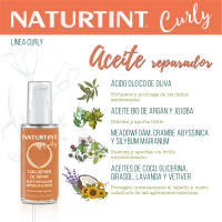 Naturtint Aceite Reparador Curly | Rizos definidos | Nutre y Repara Intensamente, Hidratante, Tratamiento Sérum Pelo Seco y Dañado, Efecto Anti-Frizz, Apto para el Método Curly, Con 9 Aceites Naturales, 50 ml - details 3
