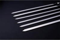 6Pcs Palillos De Barbacoa De Acero Inoxidable 50cm Anchos Para Barbacoa Herramientas De Camping Al Aire Libre Utensilios De Cocina Accesorios Para Picnics - details 14