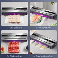 Food Vacuum Sealer Machine Dry and Moist Food Modes Automatic For Light Food Preservation With 10Pcs Bags Paper For Food Preservation Home Kitchen - details 6