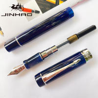 JINHAO 100 Pluma De Caligrafía De Acrílico Plateado Con Clip De Flecha Pluma De Tinta De Acero Inoxidable Para Escritura - details 8