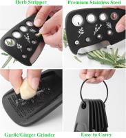 Juego de utensilios de cocina de 6 piezas, herramientas de cocina que ahorran espacio, accesorios de acero inoxidable, rallador, cortador de pizza, pelador de verduras, cuchillo para pelar, triturador de ajo, caja de regalo - details 3