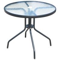 vidaXL Juego de comedor de jardín 5 piezas de acero negro - details 1