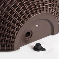Maceta De Medio Círculo Estilo Europeo Imitación Rattan Colgante Para Pared Florero Para Exteriores Y Balcones Del Hogar - details 0